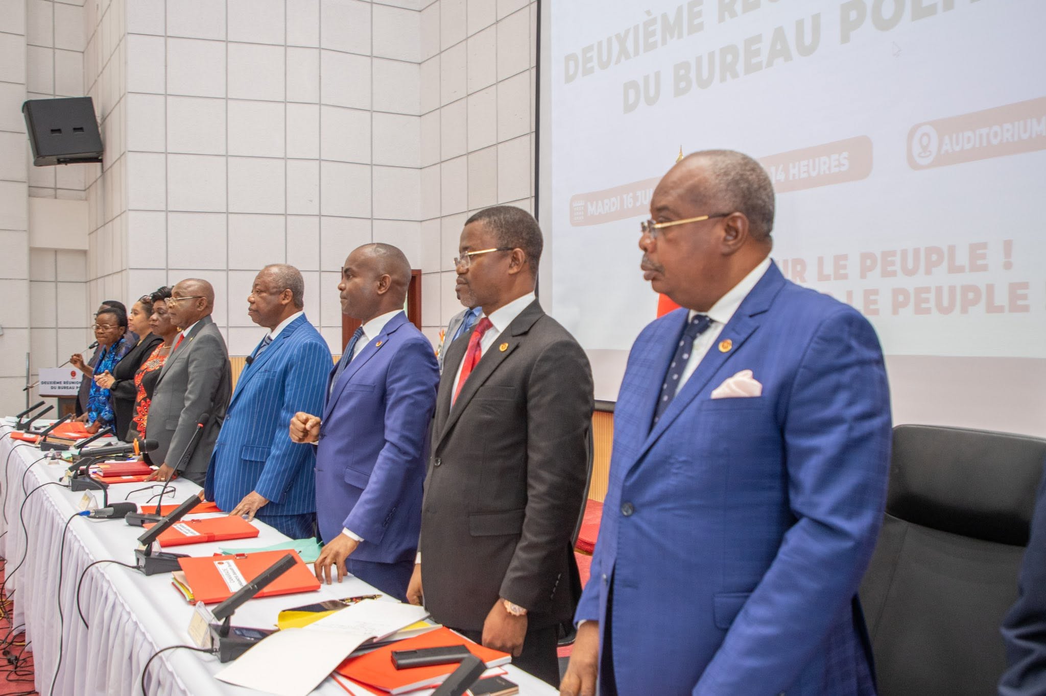 Deuxième réunion ordinaire du bureau politique issu du sixième congrès ordinaire.