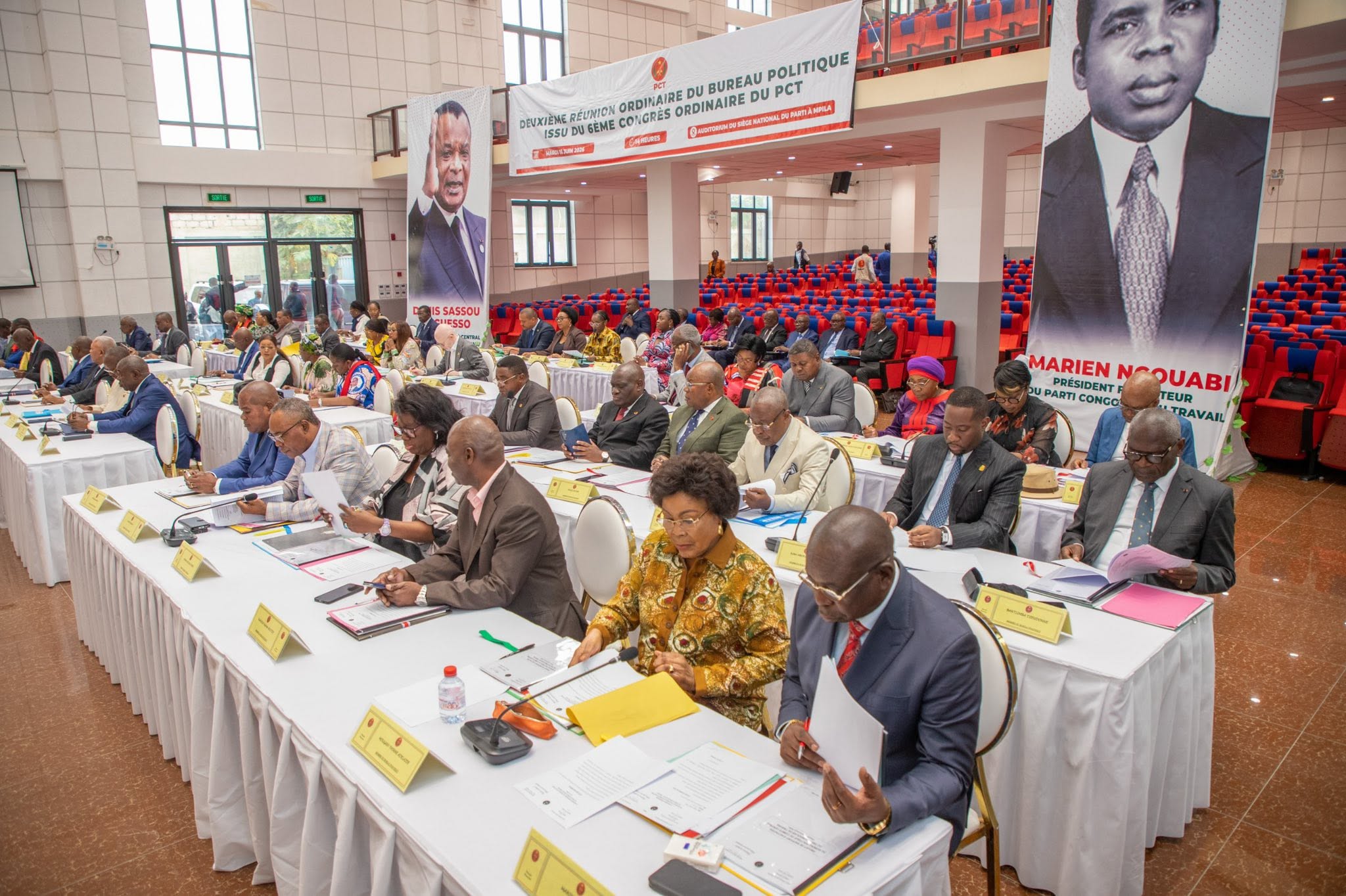 Deuxième réunion ordinaire du bureau politique issu du sixième congrès ordinaire.